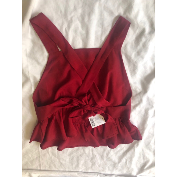 Urban Outfitters women’s Halter Cross Back Tie Top sz XS NWT! - Picture 2 of 6